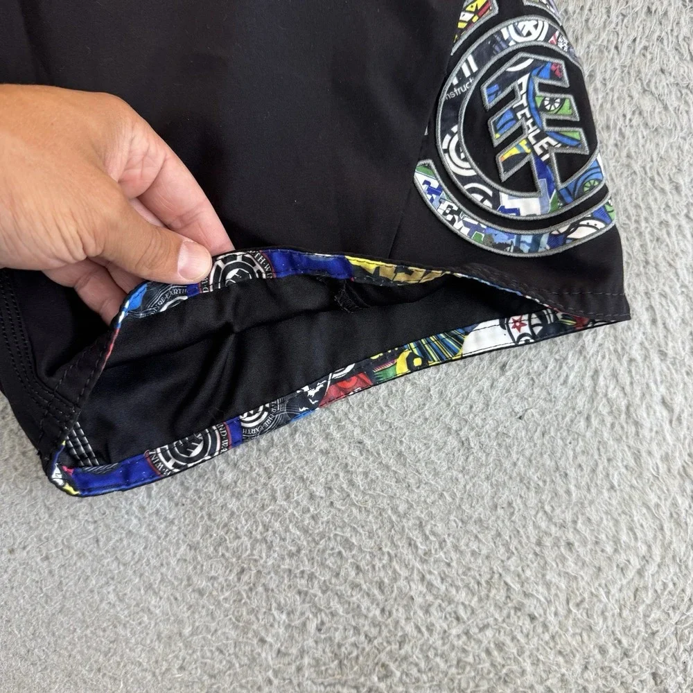 Vintage Element Board Shorts Mens Size 34 Black Swim Trunks Drawstring Surf Y2k